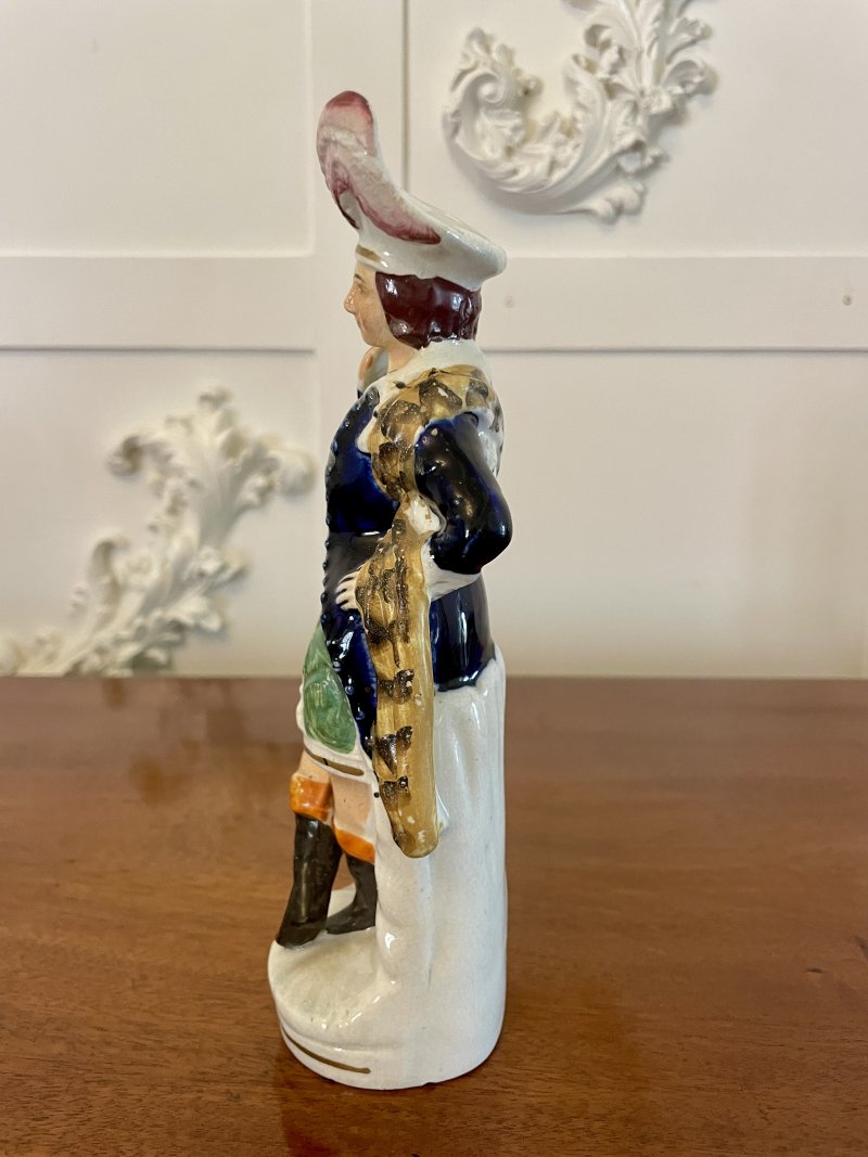 Antique Victorian Staffordshire Flatback Figure - Image 7